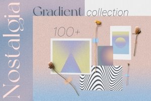 Nostalgia Gradient - Retro Textures & Geometric Shapes