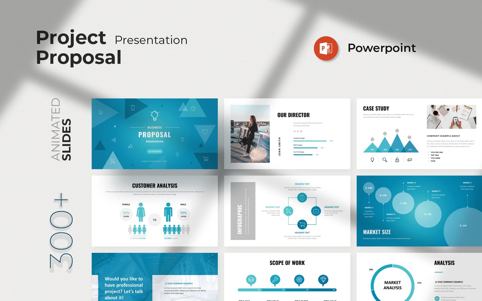 Project Proposal Powerpoint Presentation Template Design Cuts 5007