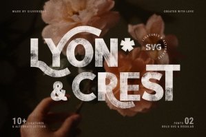 Lyon & Crest - Hand Painted SVG Type