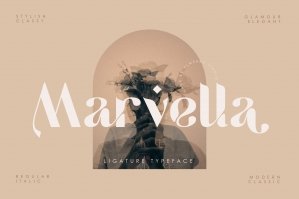 Marvella - Ligature Typeface