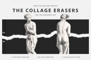 The Collage Erasers for Procreate