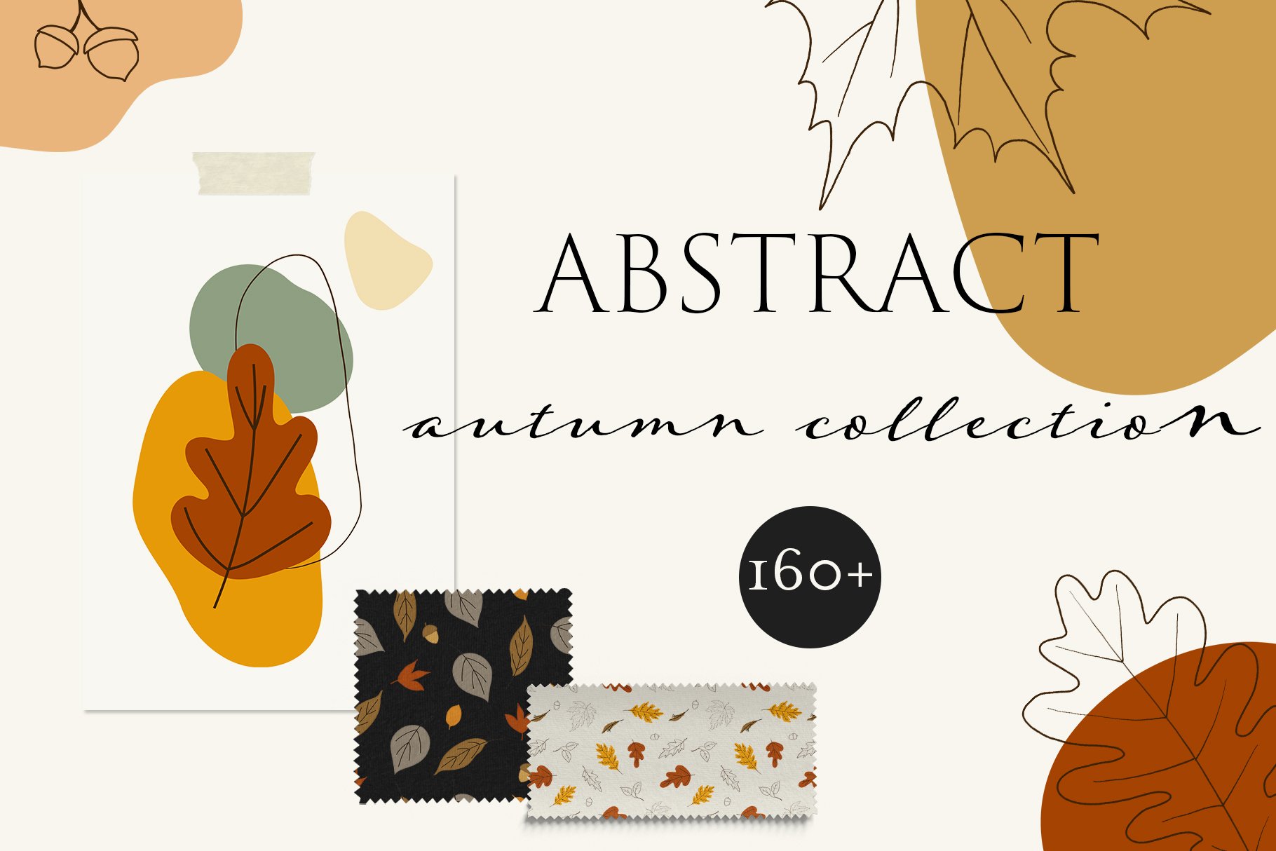 Autumn Abstract Set - Design Cuts