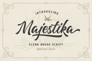 Majestika - Clean Brush Script