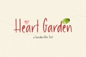 Heart Garden - A Handwritten Font