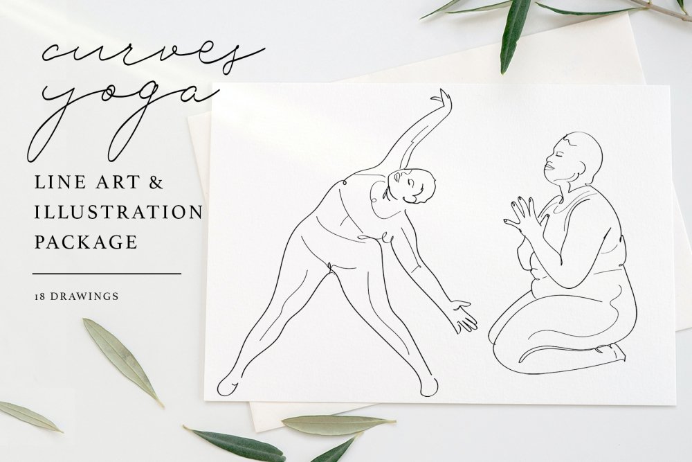 Premium Vector | Continuous line drawing woman doing exercise in yoga pose  vector illustration