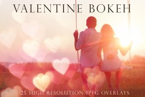 Valentine Bokeh Overlays