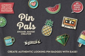 Pin Pals - Enamel Badge Creator Photoshop