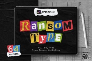 Procreate Ransom Type Brushes