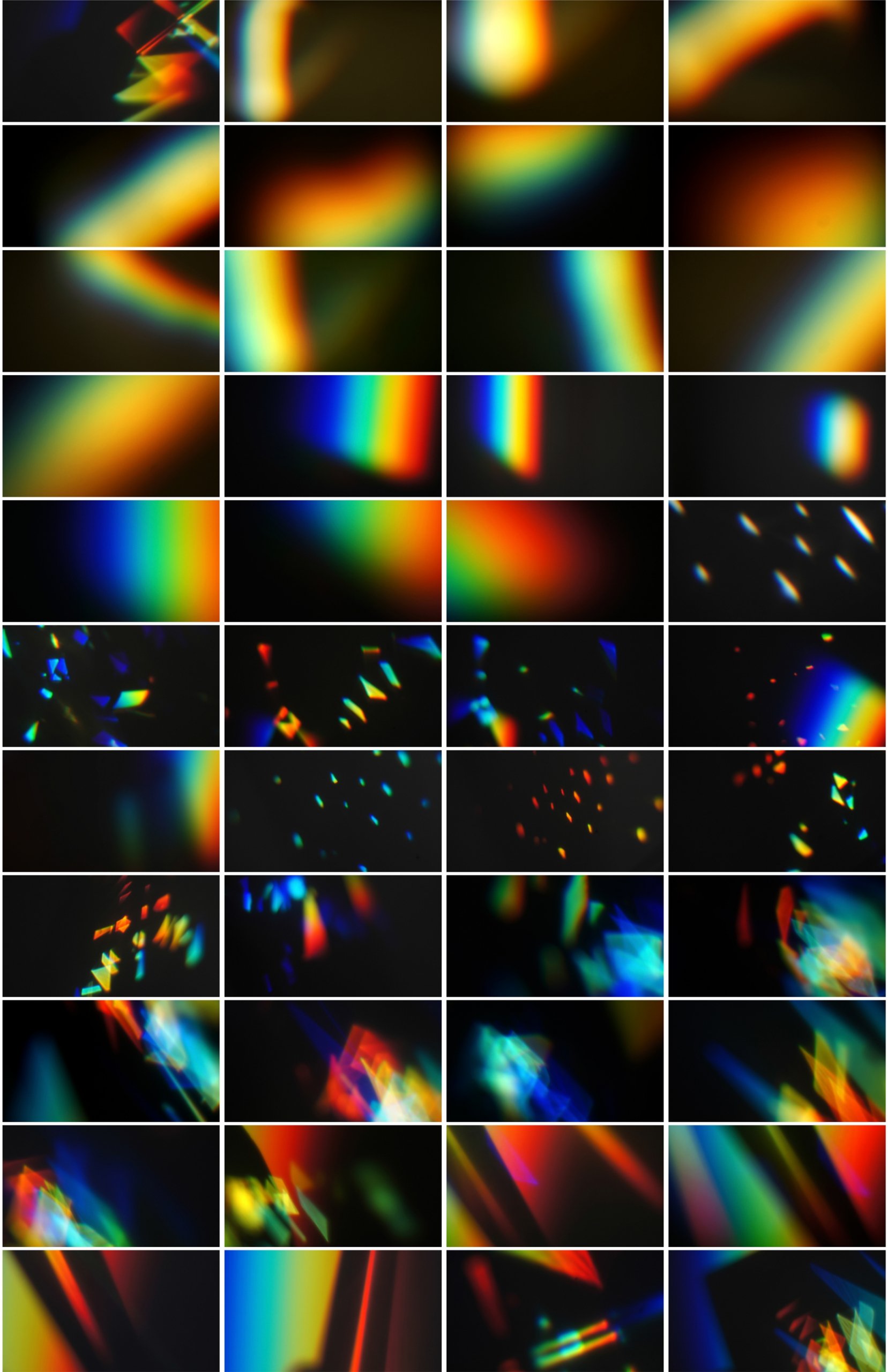 Prism Rainbow Light Leaks Overlays