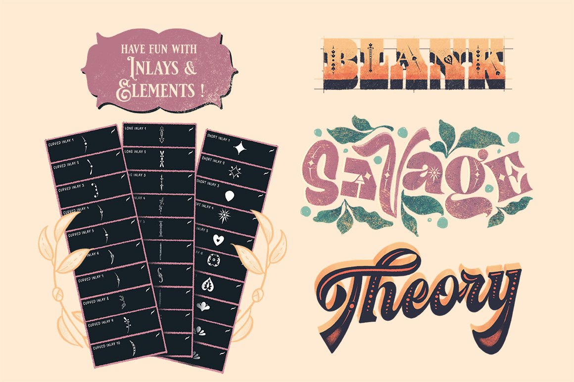 Procreate Lettering Inlay Pack
