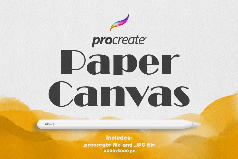 Procreate Paper Canvas 2 + PNG file