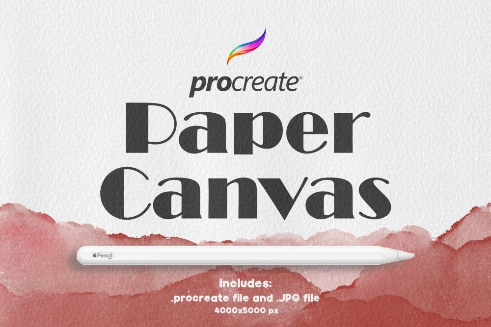 Procreate Paper Canvas 3 + PNG file