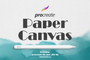 Procreate Paper Canvas 4 + PNG file