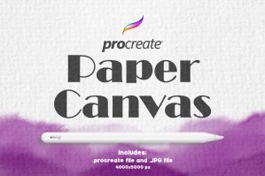 Procreate Paper Canvas 5 + PNG file