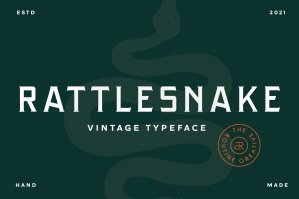 Rattlesnake - Vintage Display Font