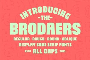 Brodaers Font