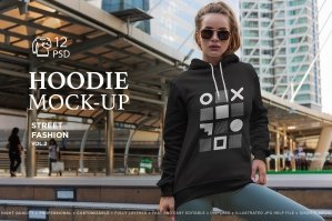 Hoodie Mock-Up Street Fashion Vol. 2