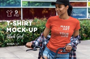 T-Shirt Mock-Up Girl