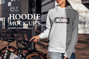 Hoodie Mock-Up Street Fashion Vol.4