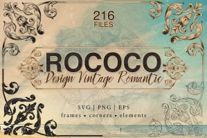 Rococo Romance Ornament Page Decor