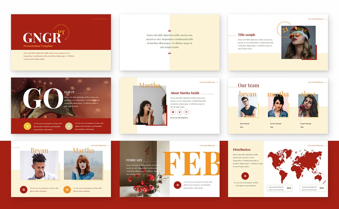 Ginger Powerpoint Template