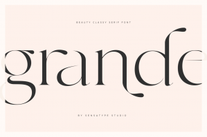 Grande - Beauty Classy Serif Font