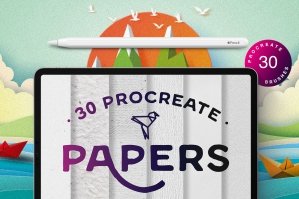 Procreate Paper Brushes