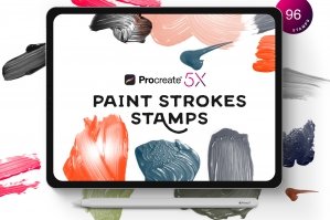 Procreate Paint Strokes Stamps