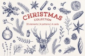 Christmas Hand Drawn Collection