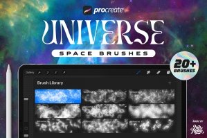 Procreate Universe Space Brushes