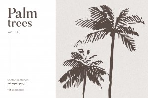 Silhouettes of Palm Trees Vol.3