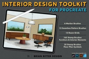 Interior Design Toolkit for Procreate