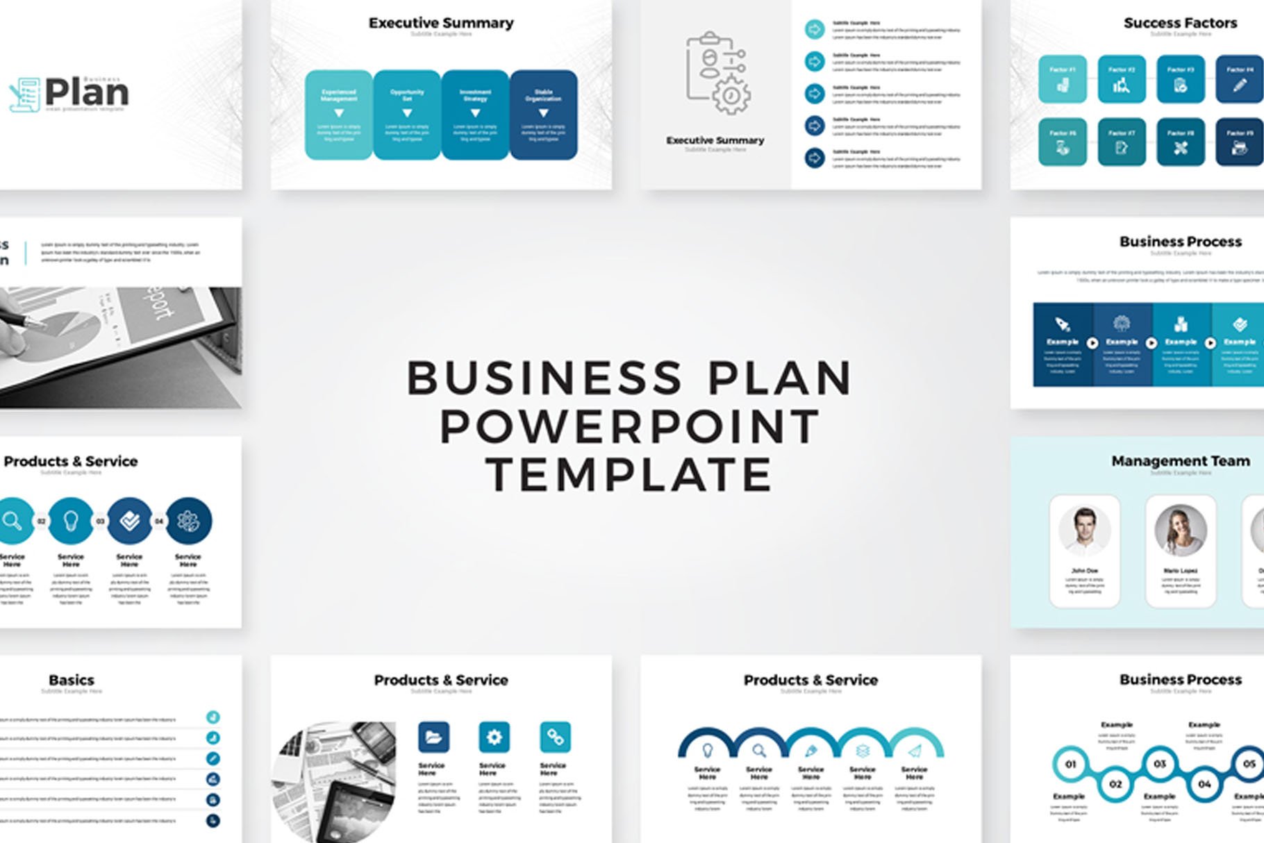 template powerpoint business plan gratuit