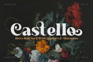 Castello Typeface - Retro Bold Serif