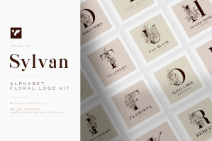 Sylvan Floral Logos and Fonts