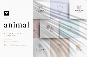 Animal Single Line Logo Kit