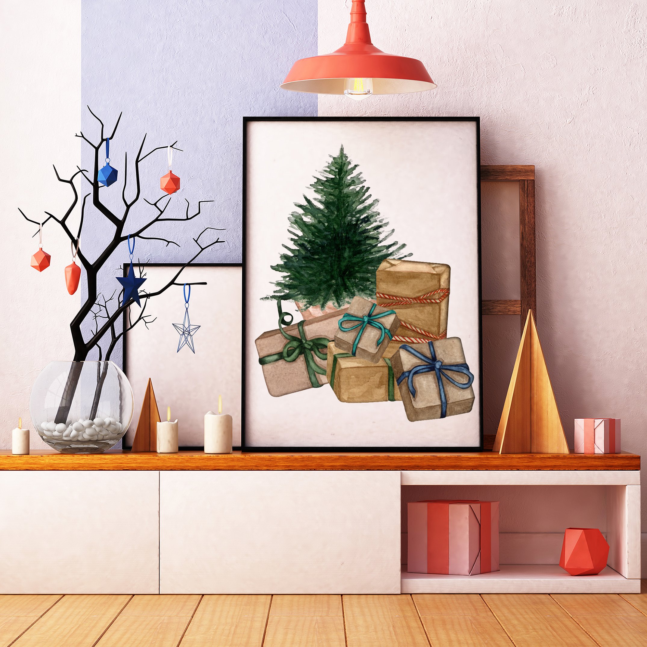 Christmas Mood Watercolor Set - Design Cuts