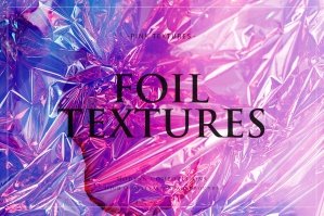 Blue & Pink Foil Textures