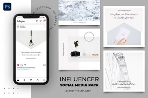 Instagram Influencer Social Media Templates Pack