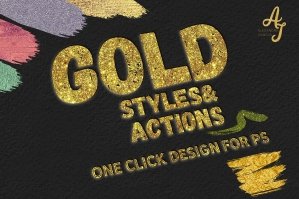 Gold Effect Photoshop Actions