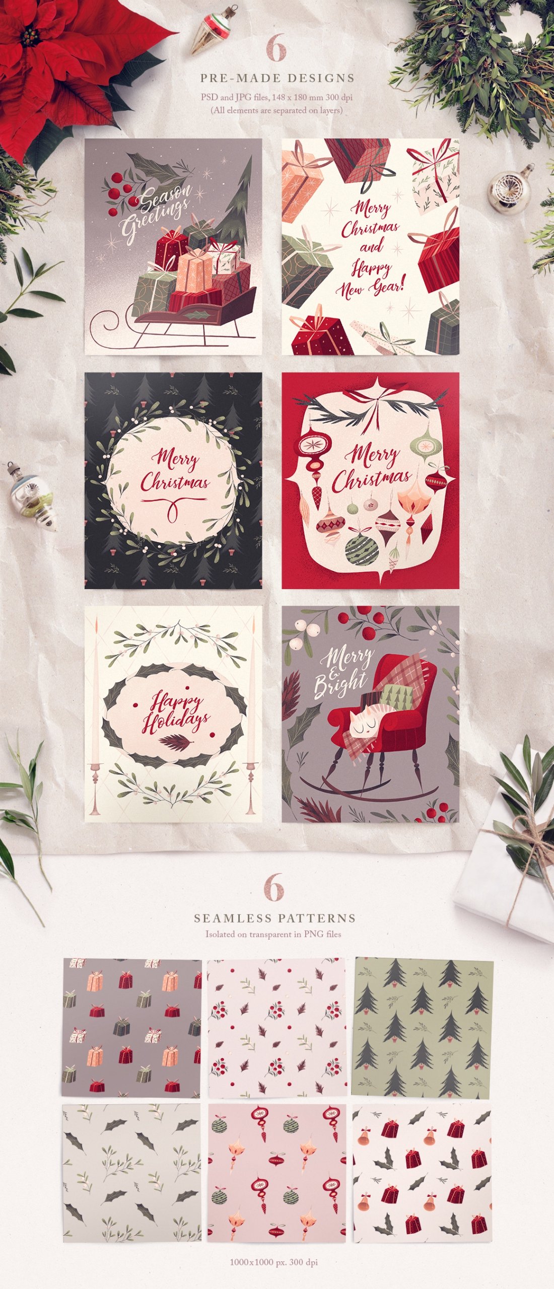 Gentle Christmas Graphic Set - Design Cuts