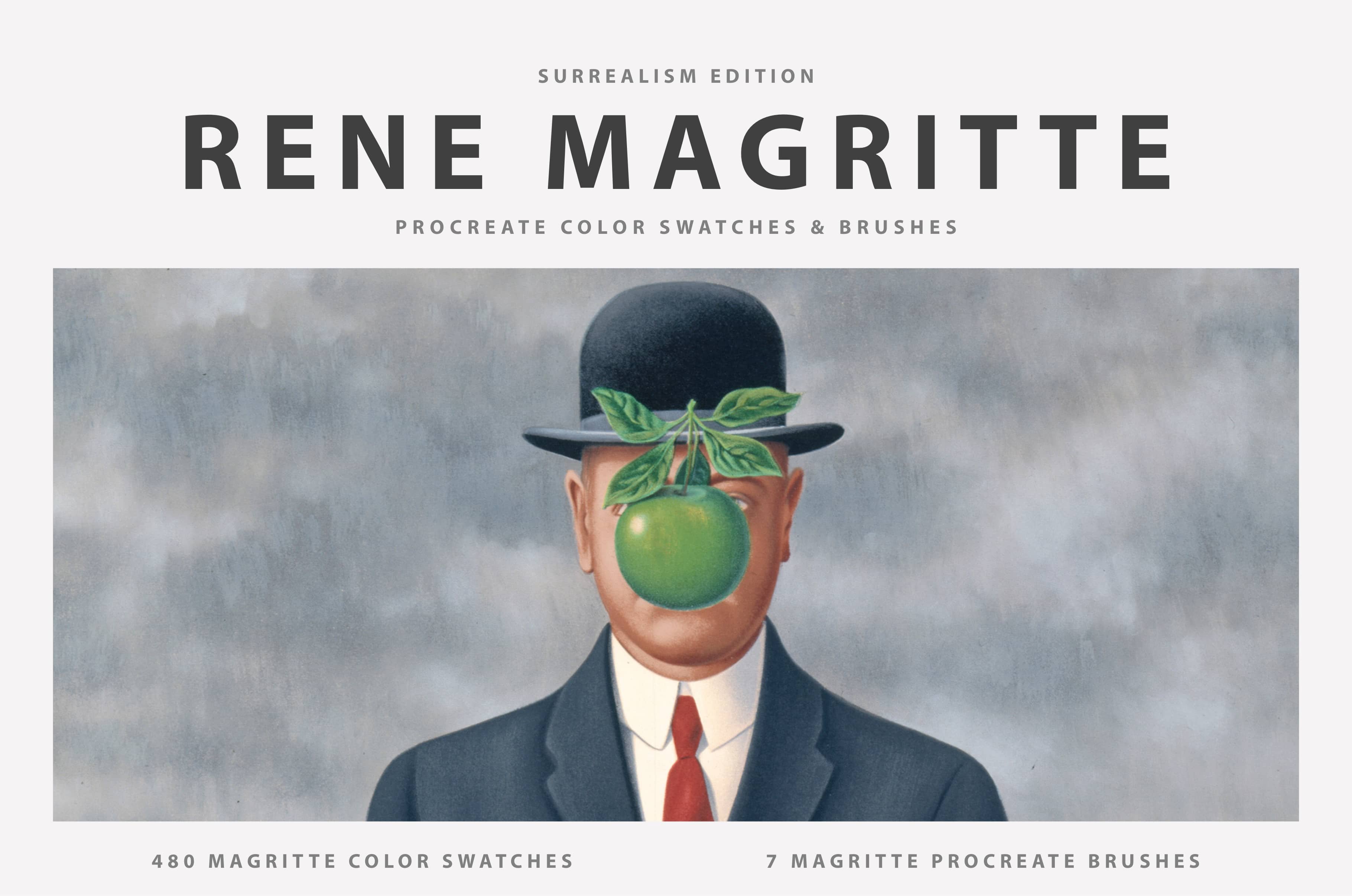 Rene Magritte's Procreate Brushes & Color Swatches - Design Cuts