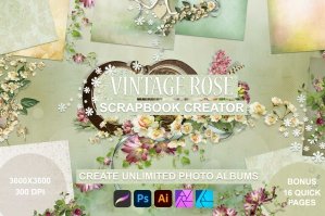 Vintage Rose Scrapbook Creator