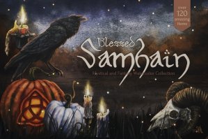 Blessed Samhain Watercolor Set