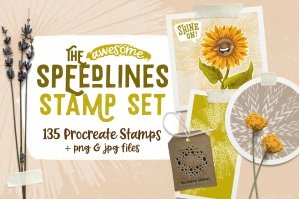 Speedlines Stamp Set for Procreate