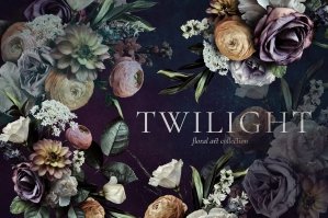 Twilight Floral Art Collection