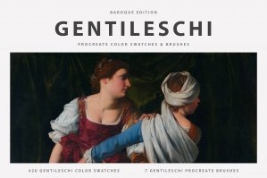 Gentileschi's Procreate Brushes & Color Swatches