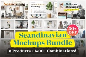 Scandinavian Mockups Bundle (1500+)
