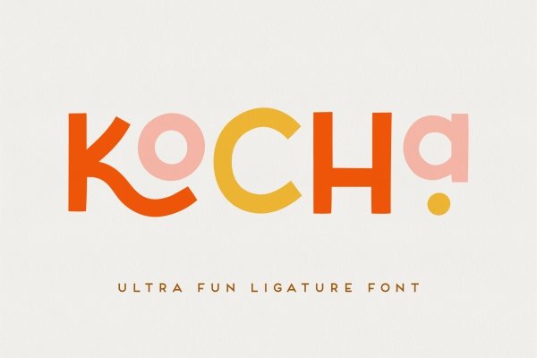 Kocha - Playful Ligature Font - Design Cuts