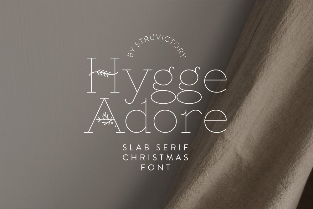 Hygge Adore – Christmas Serif Font